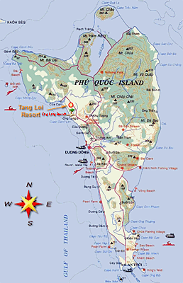 Karte von | map of Phu Quoc